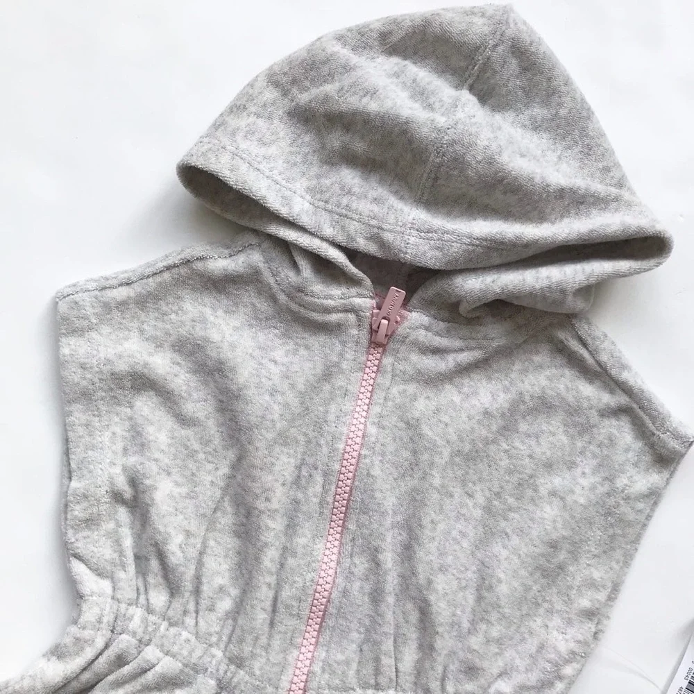 Old Navy NWT hooded zip up swim cover 2T